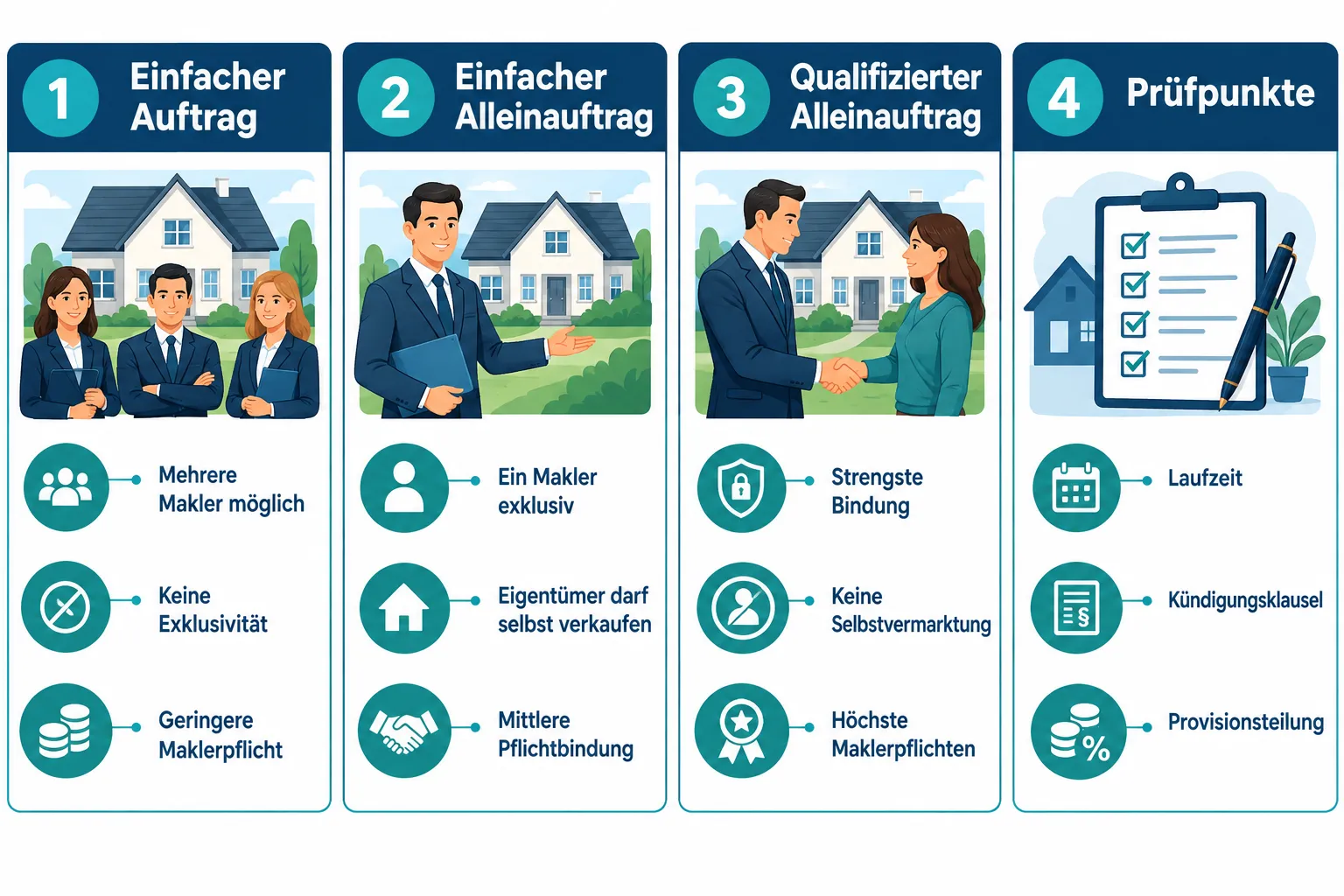 Was ist ein Alleinauftrag beim Immobilienmakler?