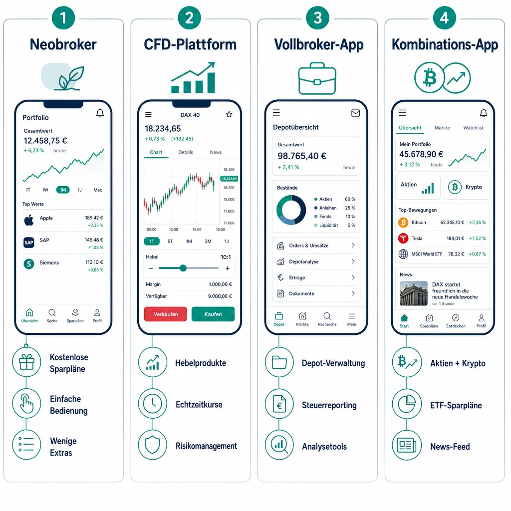Beste Aktien-Apps 2026: Depot, Kurse, News und Sparplan-Funktionen im Vergleich 1 Was ist eine Aktien-App und wie funktioniert sie?