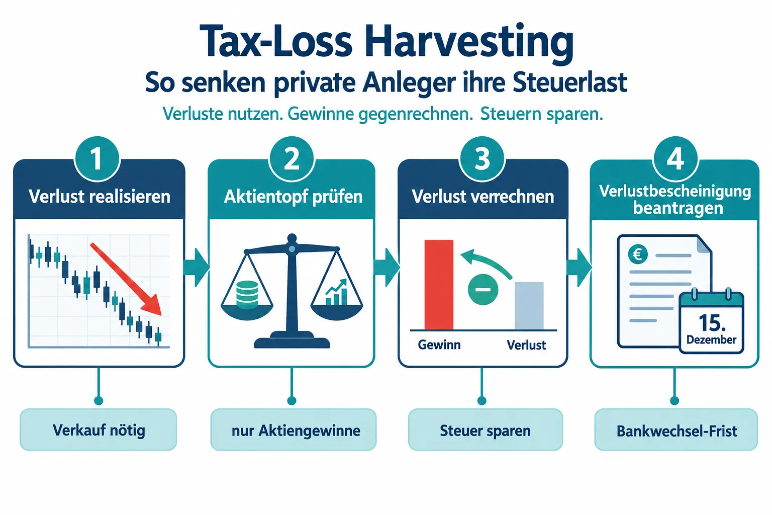 Tax-Loss Harvesting mit Aktien für deutsche Privatanleger: Gewinne verrechnen ohne Regelverstöße 1 Was ist Tax-Loss Harvesting und wie funktioniert es in Deutschland?