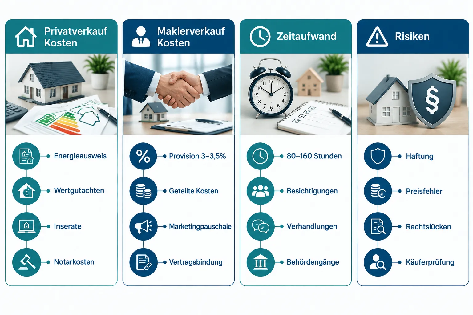 Immobilie privat verkaufen: Chancen, Risiken und alle Kosten im Vergleich zum Maklerverkauf 1 Was kostet es, eine Immobilie privat zu verkaufen?