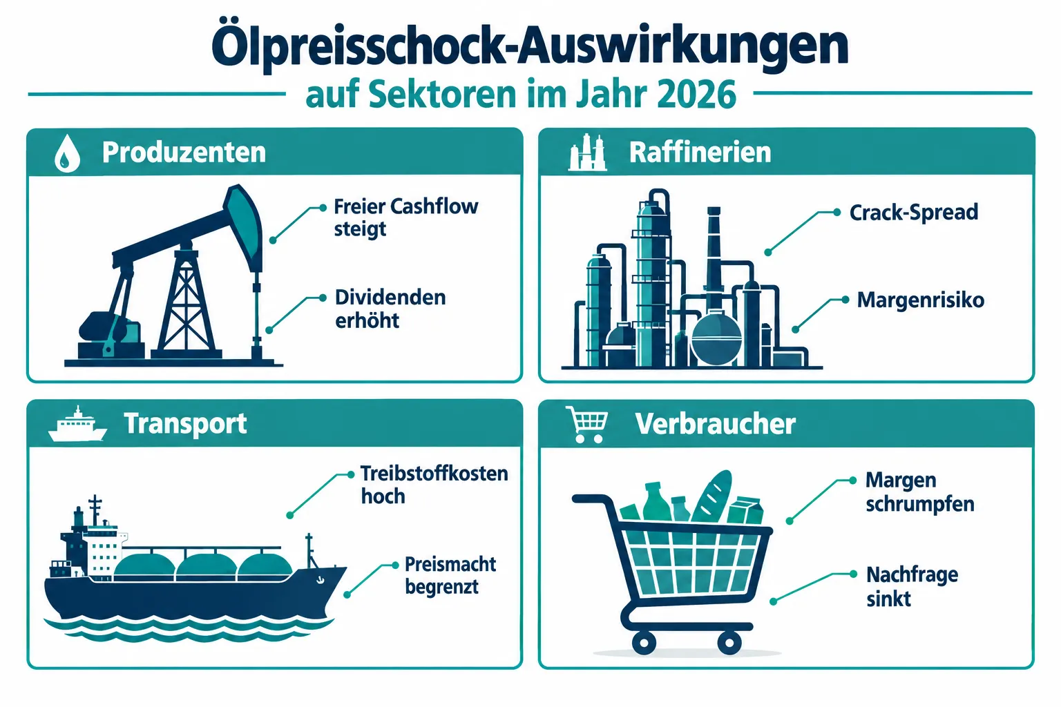 Was passiert mit dem Aktienmarkt, wenn Öl über 100 Dollar steigt?