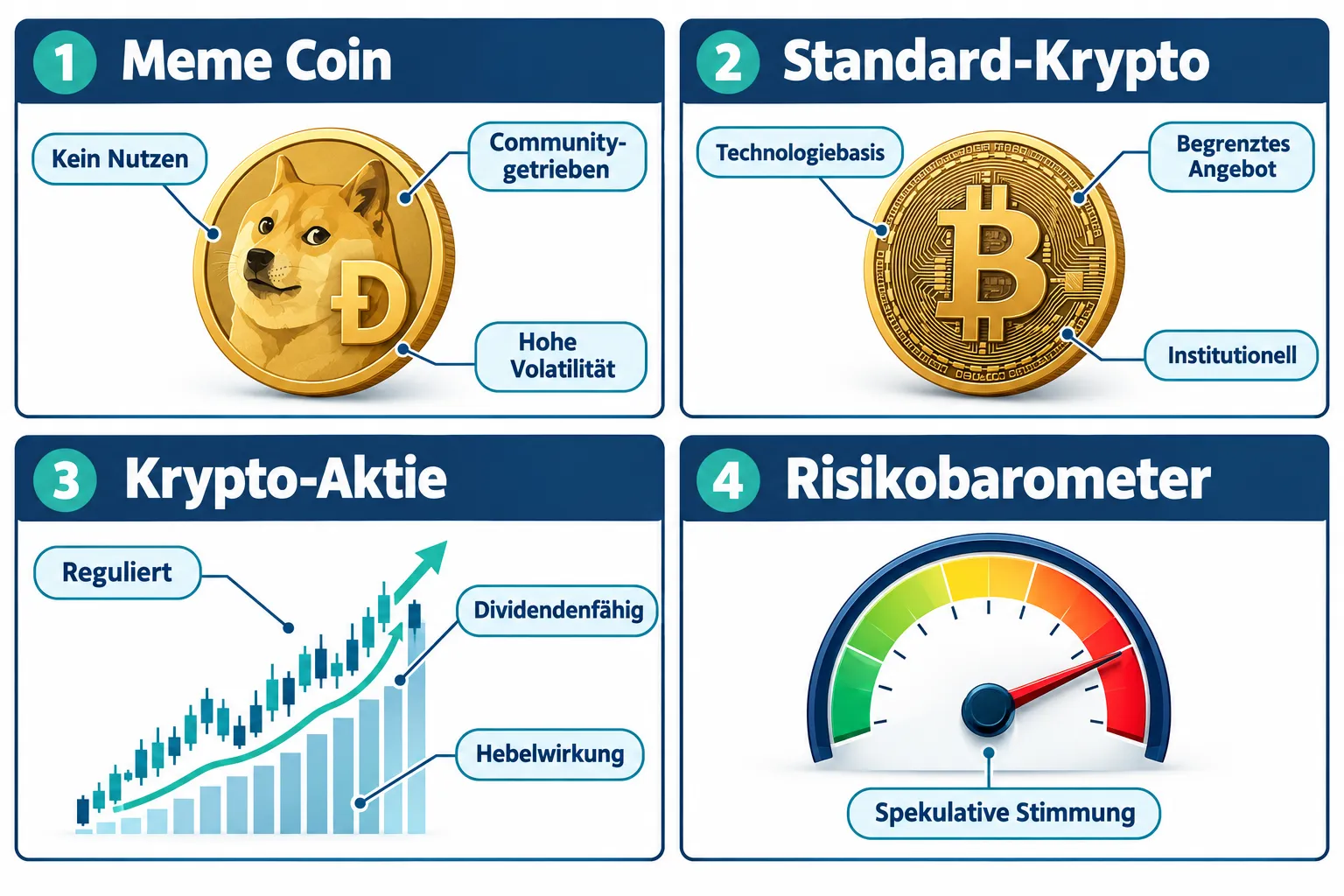 Meme Coins und Krypto-Aktien: Risikobereitschaft verstehen 1 Was sind Meme Coins und wie unterscheiden sie sich von regulären Kryptowährungen