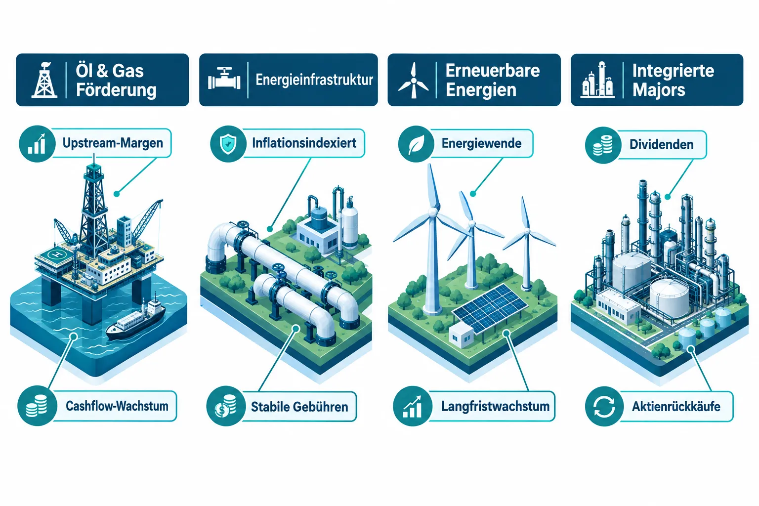 Welche Aktien profitieren von hohen Energiepreisen? Die wichtigsten Branchen und Geschäftsmodelle 1 Welche Energiekonzerne profitieren von hohen Strompreisen und Gaspreisen