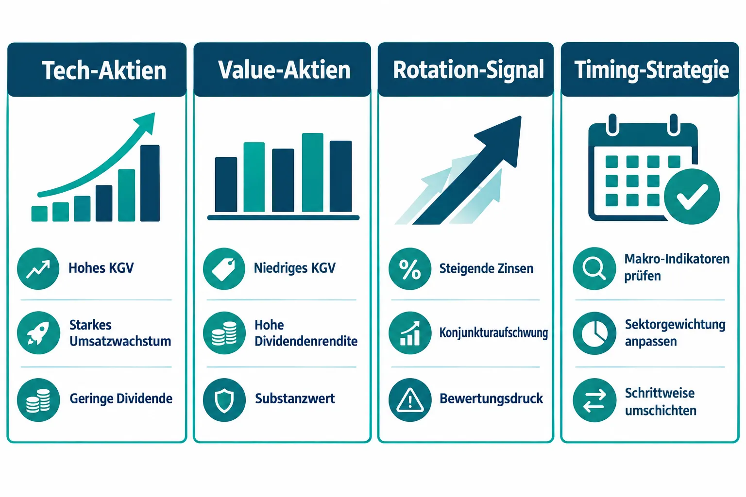 Tech-Aktien vs. Value-Aktien: Sektorrotation richtig timen 1 Welche Indikatoren zeigen Sektorrotation an?
