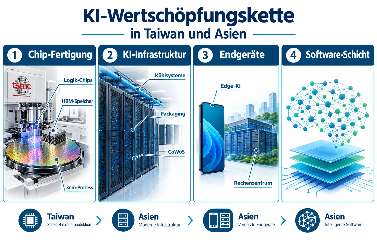 Taiwan-Aktien und asiatische Tech-Werte: So investierst du in den KI-Boom aus Fernost 1 Welche Taiwan-Aktien sind die besten für KI-Investitionen?