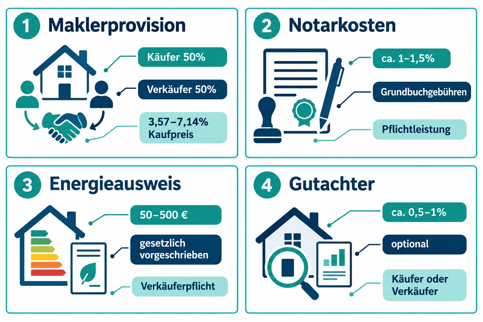 Welche versteckten Kosten entstehen beim Immobilienmakler?