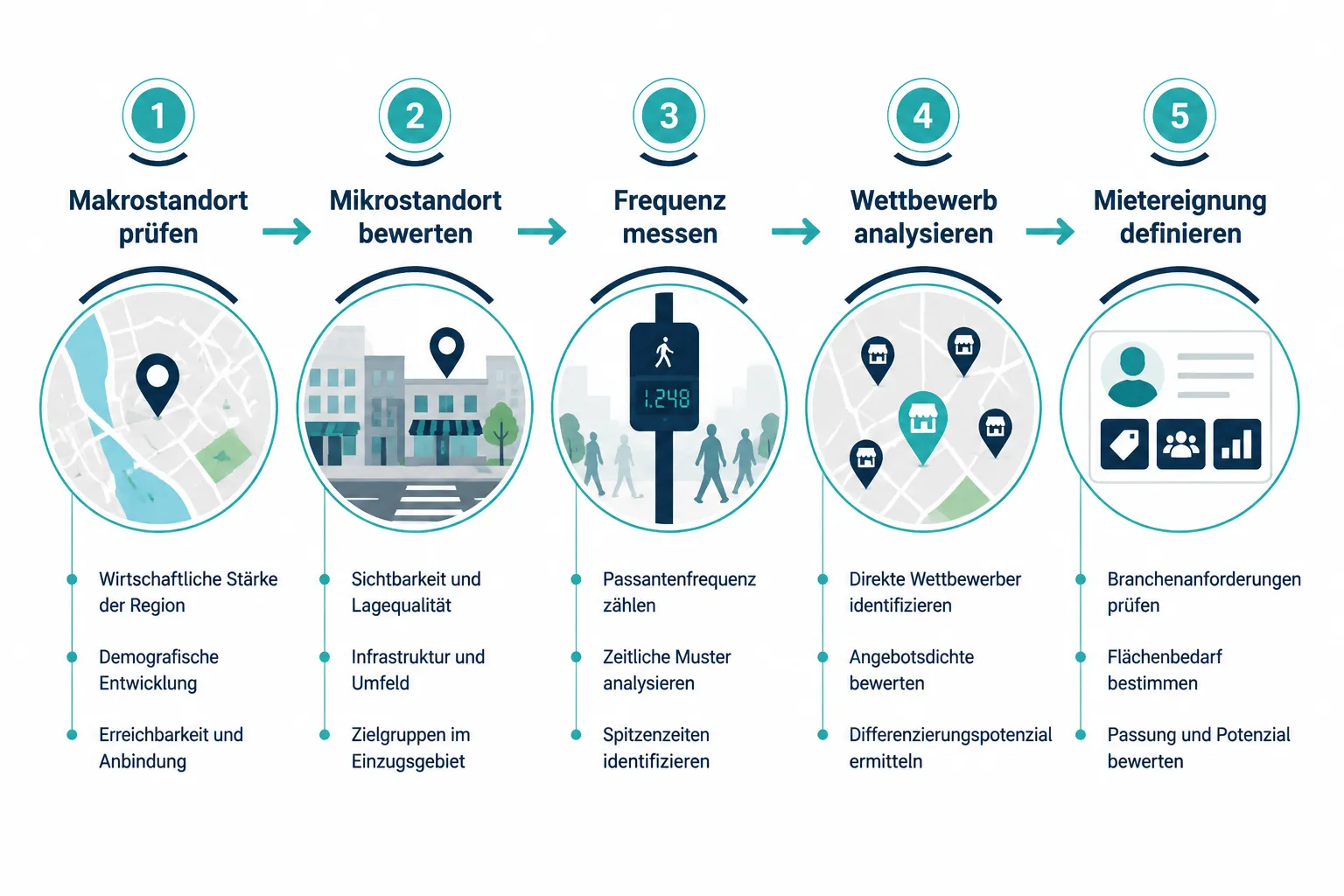 Gewerbeflächen vermieten: Praxisleitfaden für Makler 1 Wie analysiere ich einen Gewerbestandort für die Mietereignung?