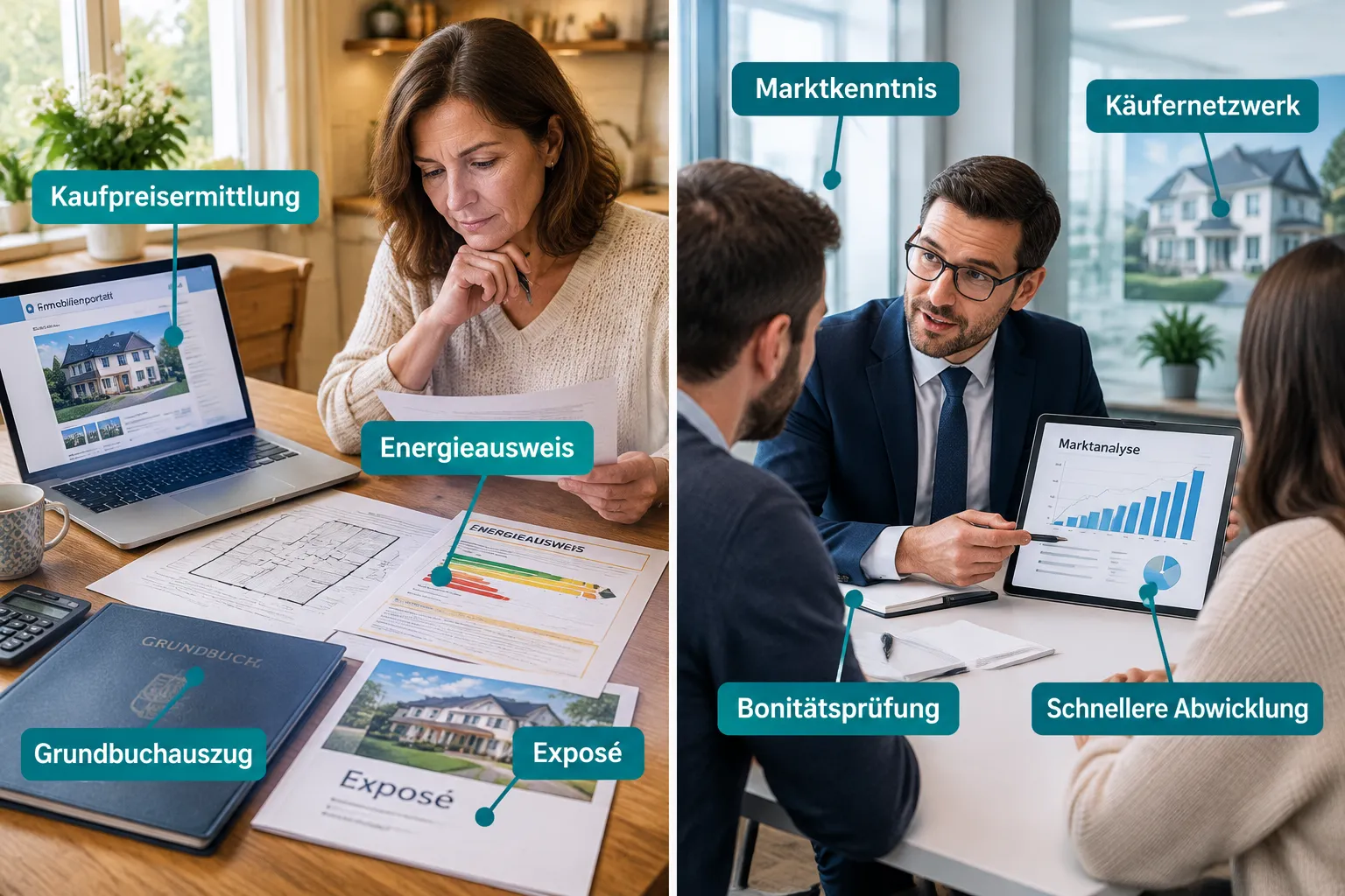 Immobilie privat verkaufen: Chancen, Risiken und alle Kosten im Vergleich zum Maklerverkauf 2 Wie finde ich Käufer beim privaten Immobilienverkauf?