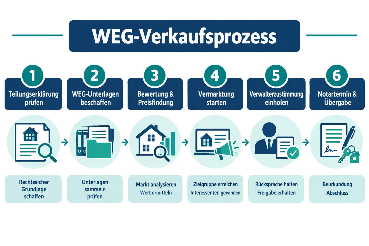 Immobilienmakler für Eigentumswohnungen: Spezialisierung bei WEG-Verkauf und Teilungserklärung 1 Wie funktioniert der Verkauf von Eigentumswohnungen in einer WEG?