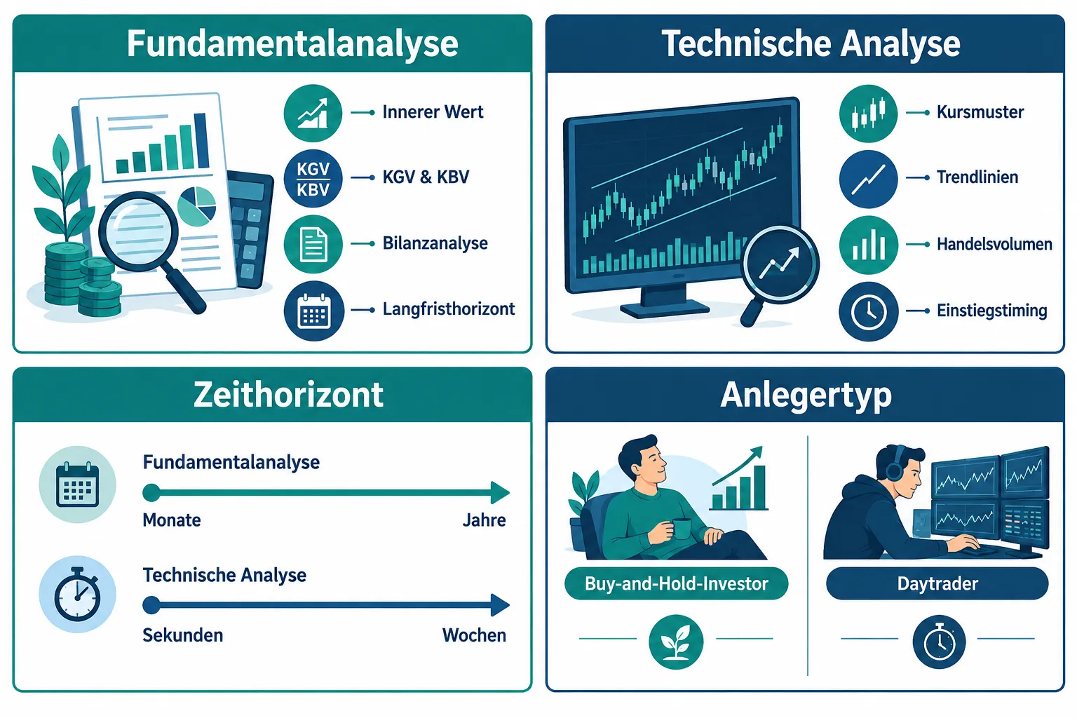 Fundamentalanalyse oder technische Analyse: Welche Methode passt zu welchem Anlegertyp? 2 Wie funktioniert technische Analyse, für Anfänger erklärt?