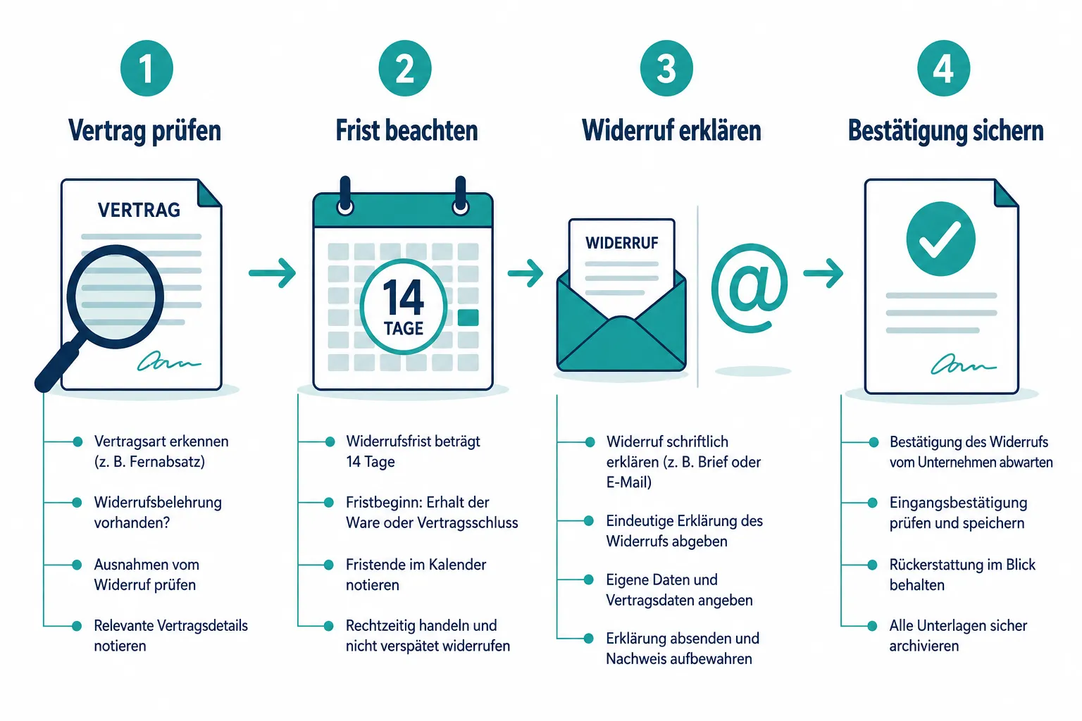 Wie lange hat man Zeit, einen Maklervertrag zu widerrufen?