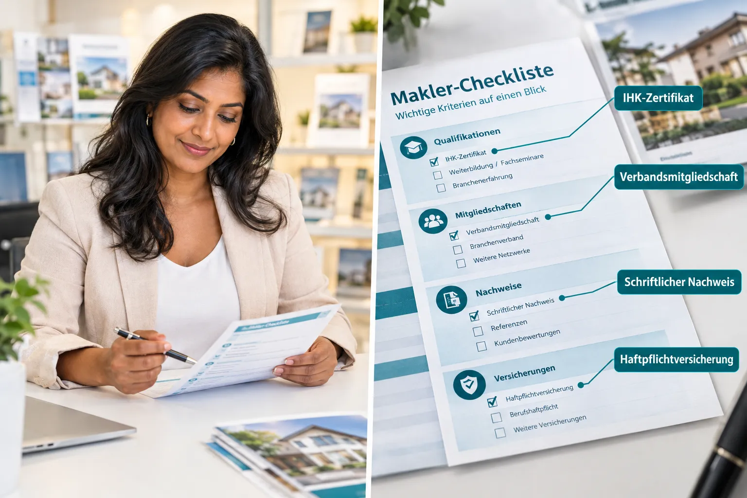 Immobilienmakler Erfahrungen richtig bewerten: Rezensionen, Referenzobjekte und Warnsignale im Check 2 Wie man Qualifikationen und Zulassungen eines Immobilienmaklers prüft