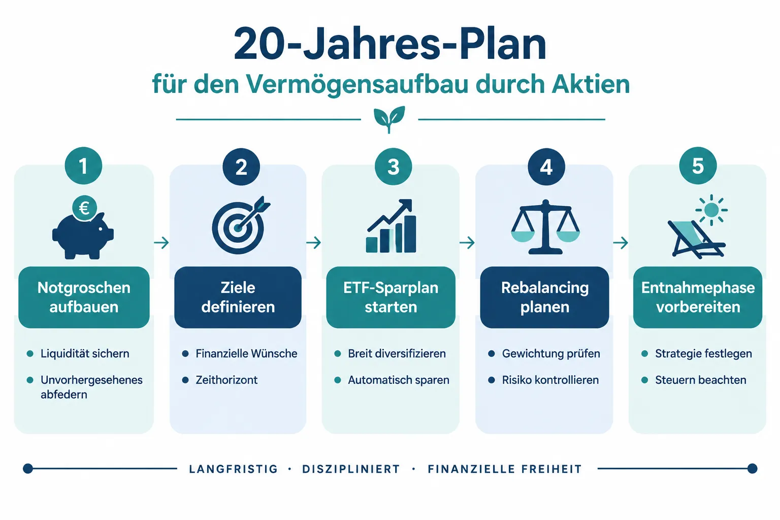 Langfristig in Aktien investieren 1 Wie viel monatlich investieren, um über 20 Jahre Vermögen aufzubauen
